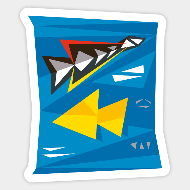 Item D11 of 30 (Doritos Cool Ranch Abstract Study) Sticker by herdat